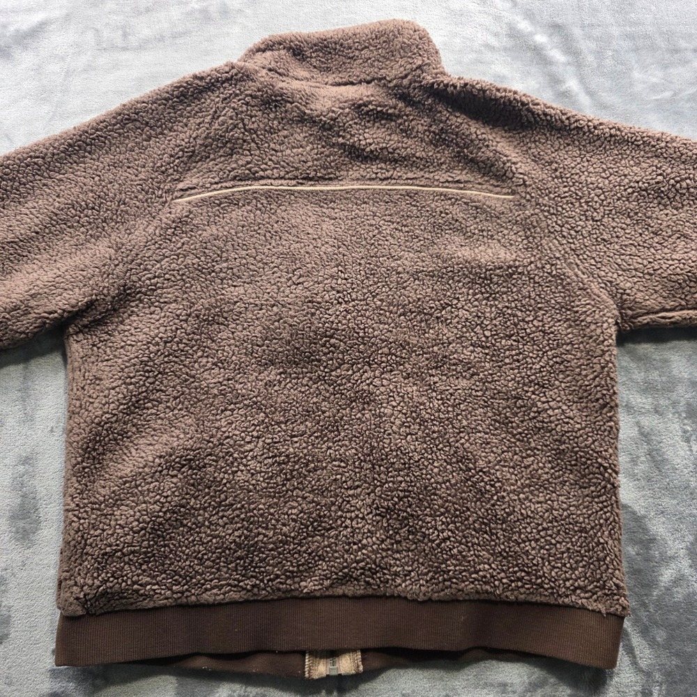 Kuhl Flight Fleece Jacket L Brown Womens Full Zip High Pile Hooded Soft Outdoor - Picture 8 of 13